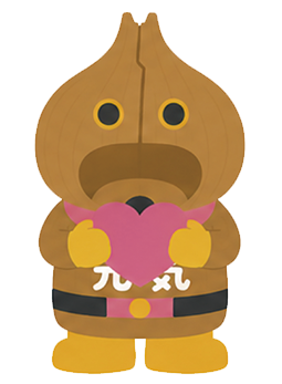 ハートを持つマスコットの元気くん